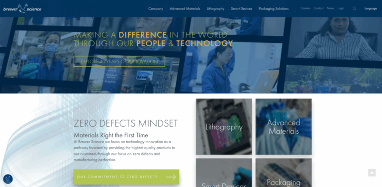 Brewer Science: Innovating Advanced Materials for Microelectronics