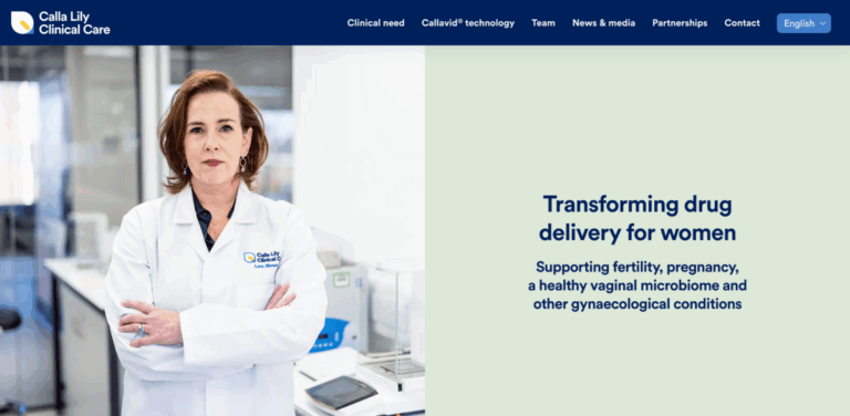 Calla Lily Clinical Care: Transforming Vaginal Drug Delivery for Women’s Health