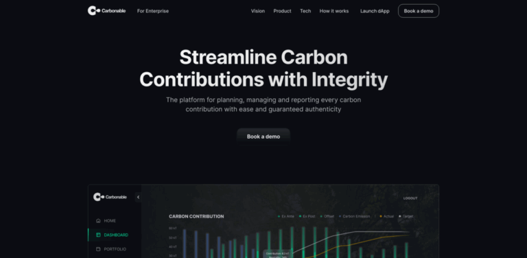 Carbonable: A Platform for Seamless Carbon Contribution Management