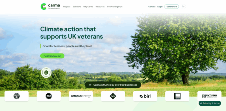 Carma: A Climate Action Platform Supporting UK Veterans