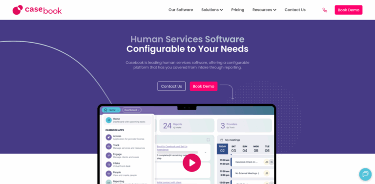 Casebook: Comprehensive Human Services Software for Nonprofits and Public Sector