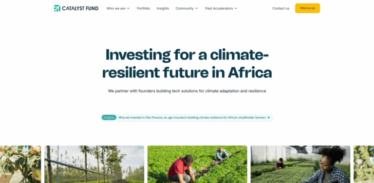 Catalyst Fund: Supporting Climate Resilience Startups in Africa