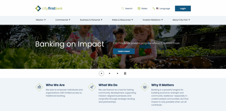 City First Bank: Empowering Communities Through Mission-Driven Banking