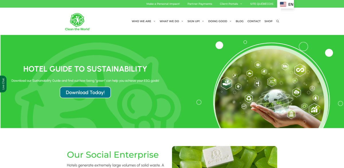 Clean the World recycling program