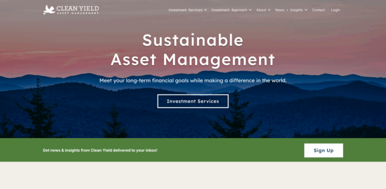 Clean Yield Asset Management: Sustainable Investing for a Better Future