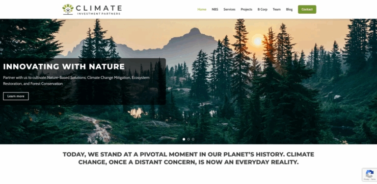 Climate Investment Partners: Innovating Nature-Based Solutions for Climate Change