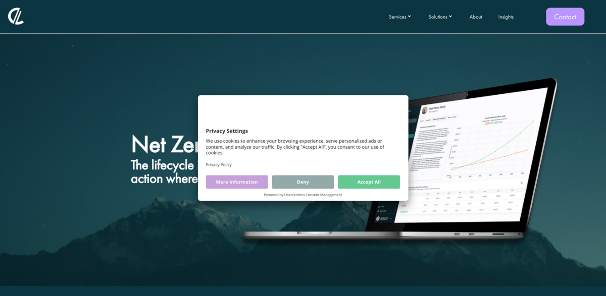 ClimatePoint, lifecycle impact platform, carbon footprint