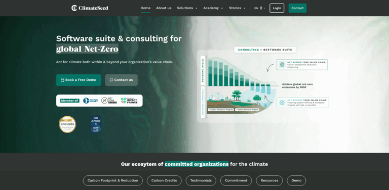 ClimateSeed: Empowering Organizations to Achieve Net-Zero Emissions