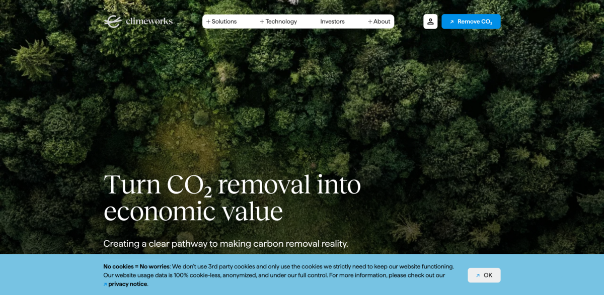 Climeworks carbon removal