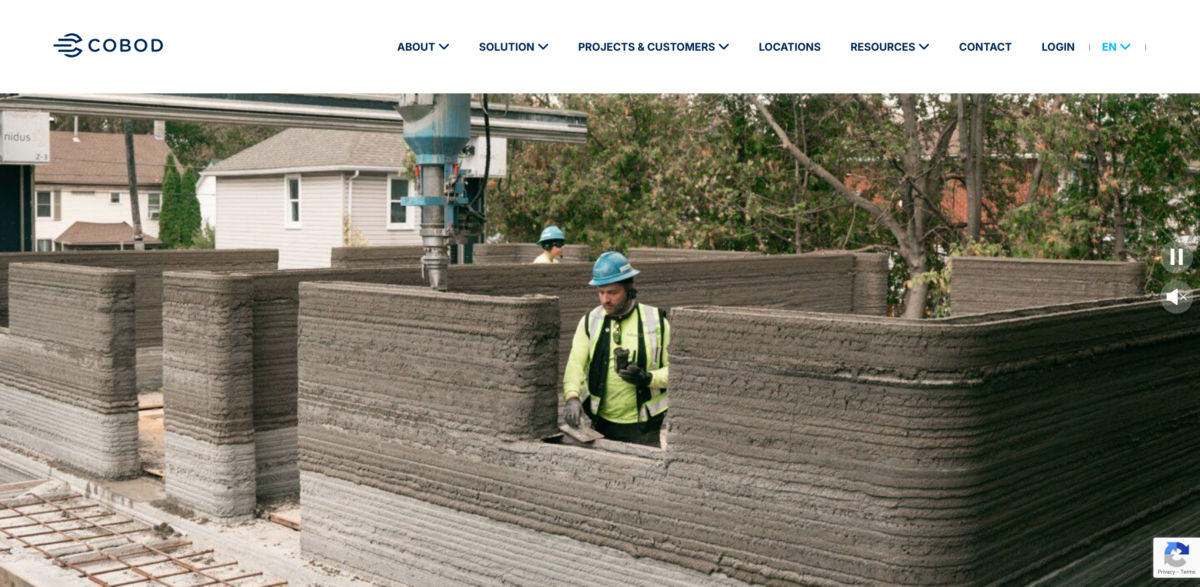 COBOD 3D construction printing