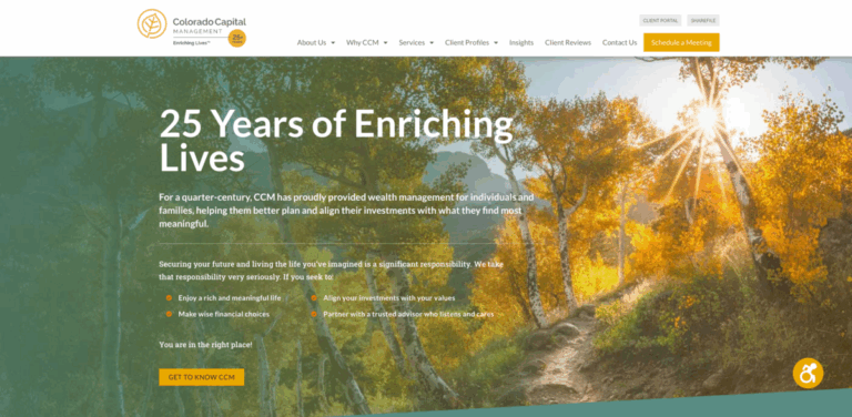 Colorado Capital Management: Values-Driven Wealth Management for Meaningful Impact