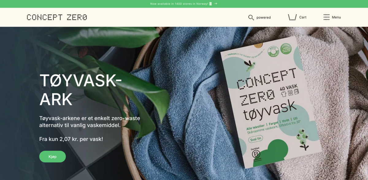 Concept Zero laundry sheets