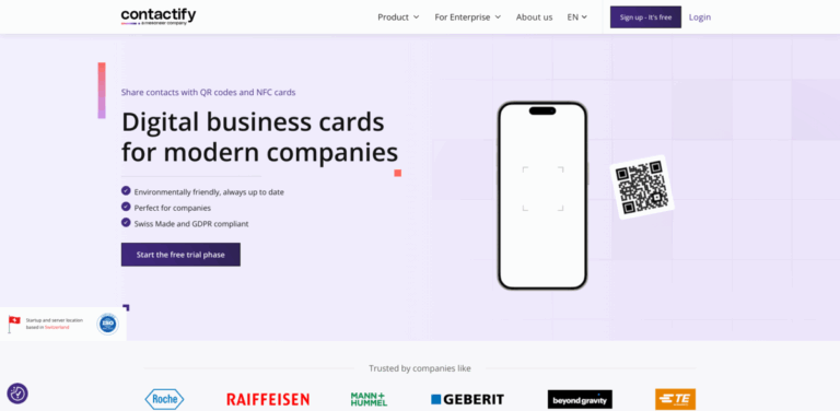 Contactify: Your Go-To Solution for Digital Business Cards