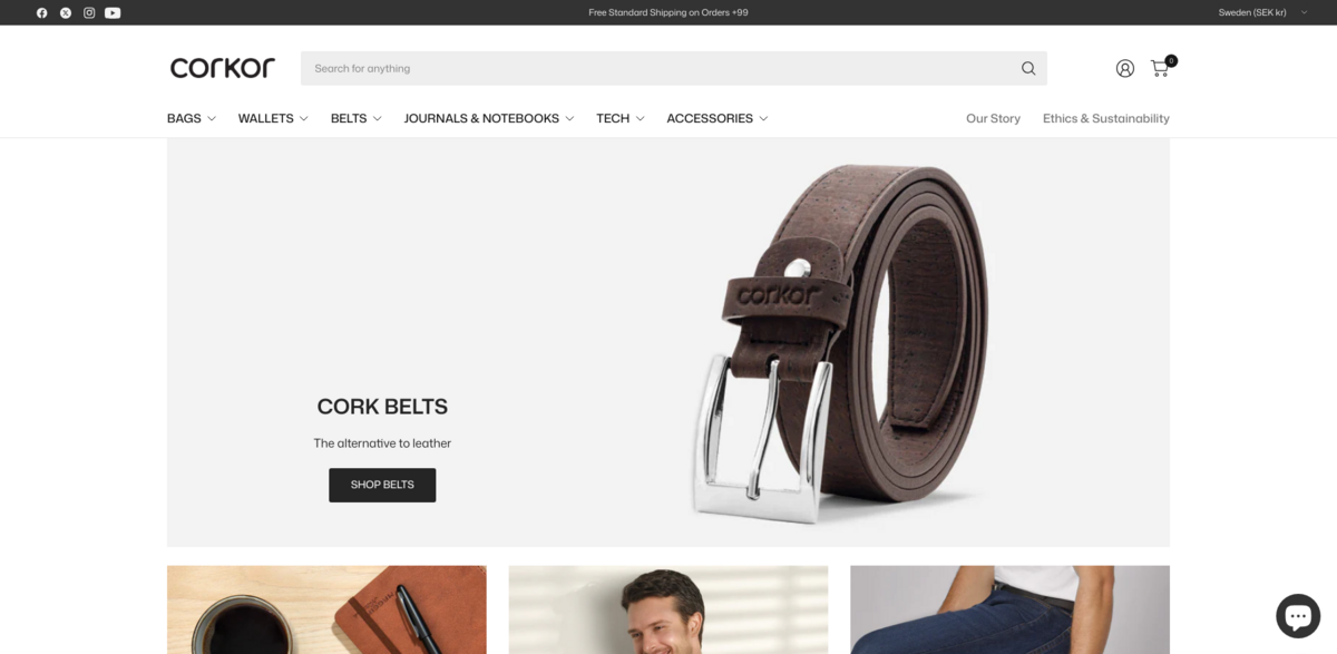 eco-friendly cork products