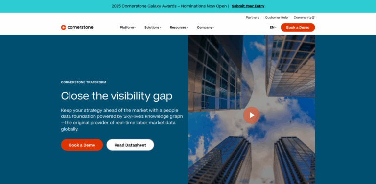 Cornerstone Galaxy: An AI-Powered Workforce Agility Platform for Talent Management