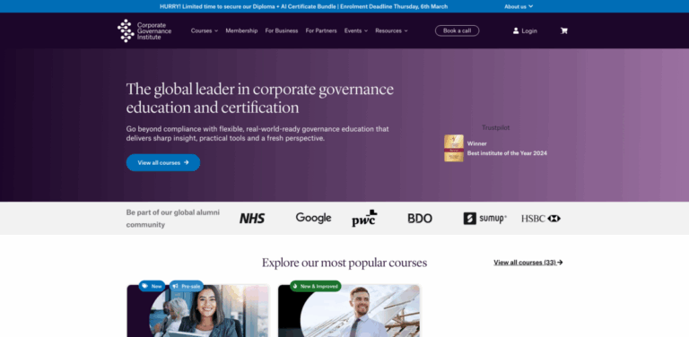Corporate Governance Institute: Empowering Professionals in Governance and Leadership