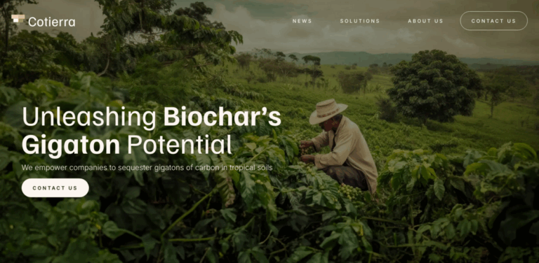 Cotierra: Transforming Agriculture with Biochar for Sustainable Farming