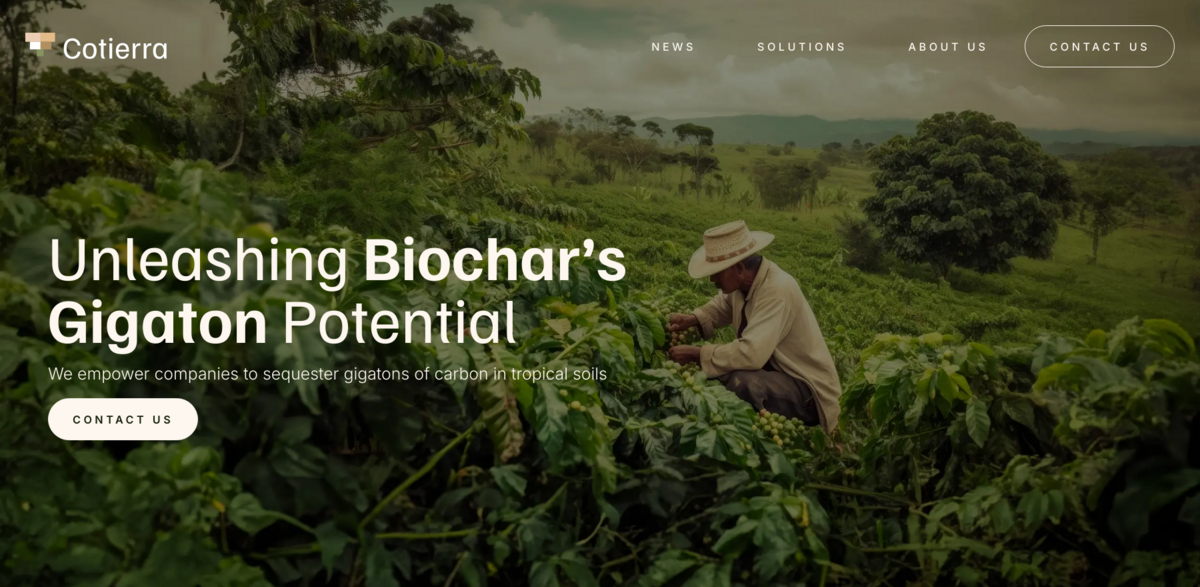 Cotierra biochar agriculture