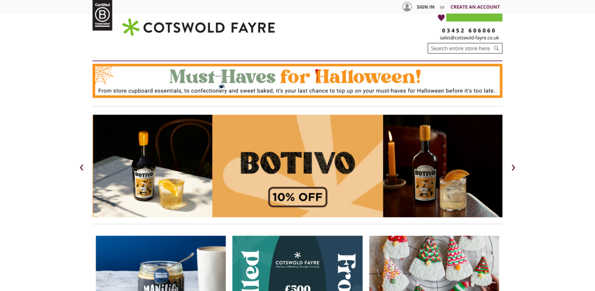 Cotswold Fayre specialty food wholesaler