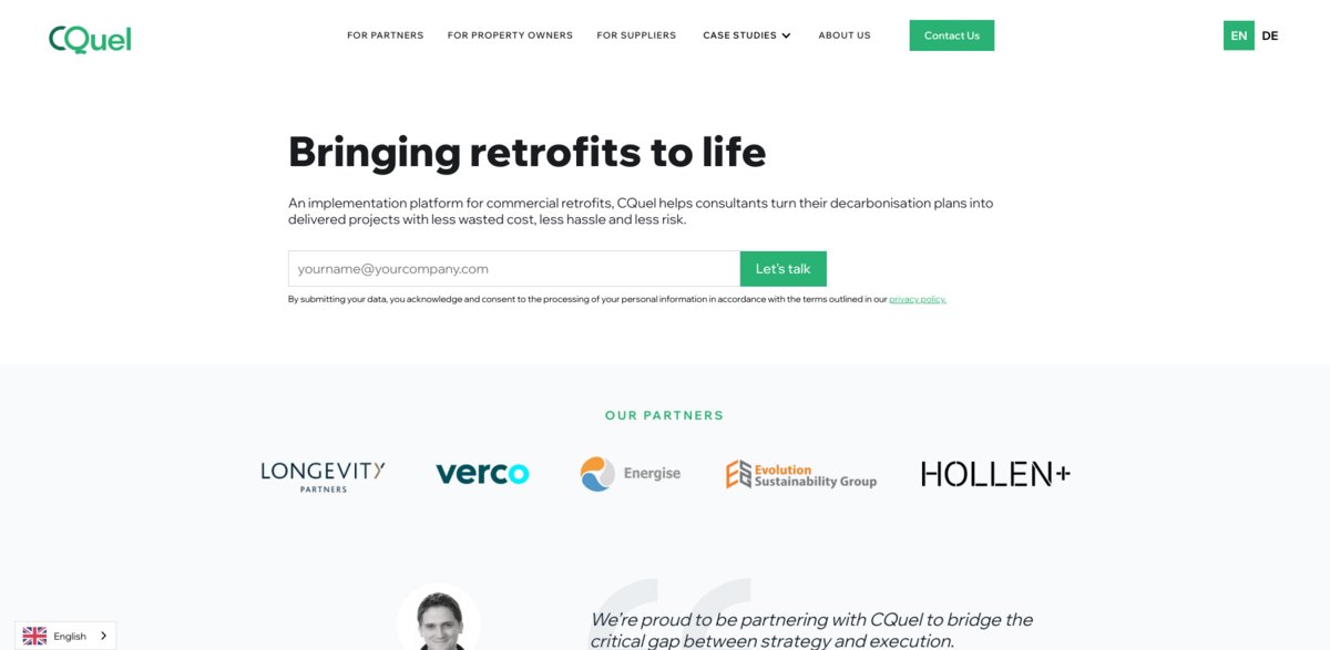 CQuel commercial retrofit platform