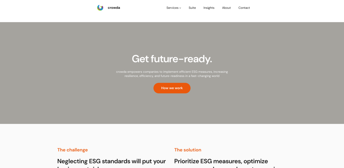 crowda ESG sustainability