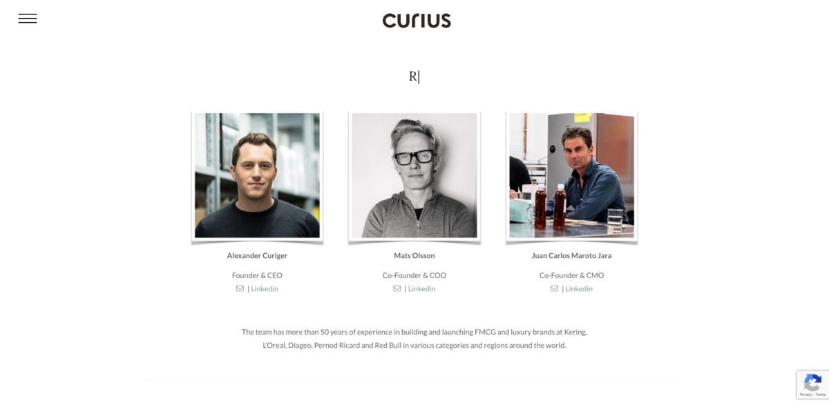 Curius FMCG luxury brands