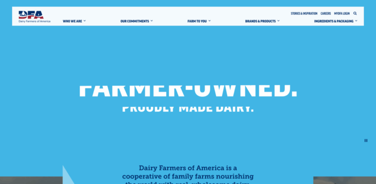 Dairy Farmers of America: Committed to Quality Dairy and Community