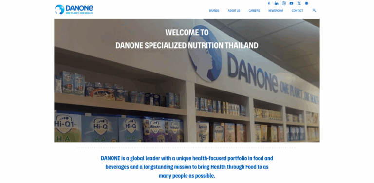 Danone Thailand: Leading Provider of Specialized Nutrition and Sustainable Food Products