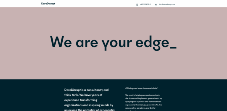 DareDisrupt: Transforming Organizations with Generative AI and Regenerative Principles