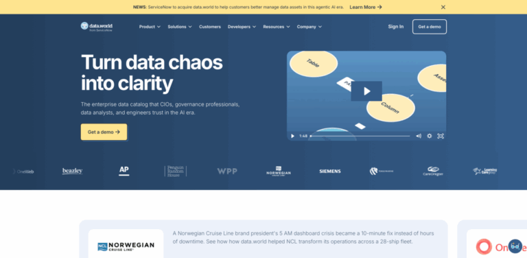 data.world: An AI-Driven Data Catalog Platform for Enhanced Data Management