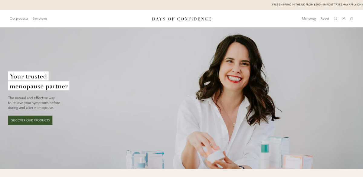 Days of Confidence: Empowering Women Through Menopause with Natural Solutions