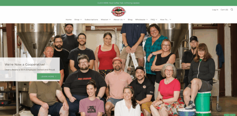 Dean’s Beans: Ethical Coffee with a Commitment to Sustainability