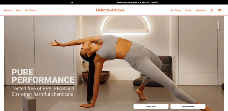 Definite Articles: Sustainable Activewear for Athletes and the Planet