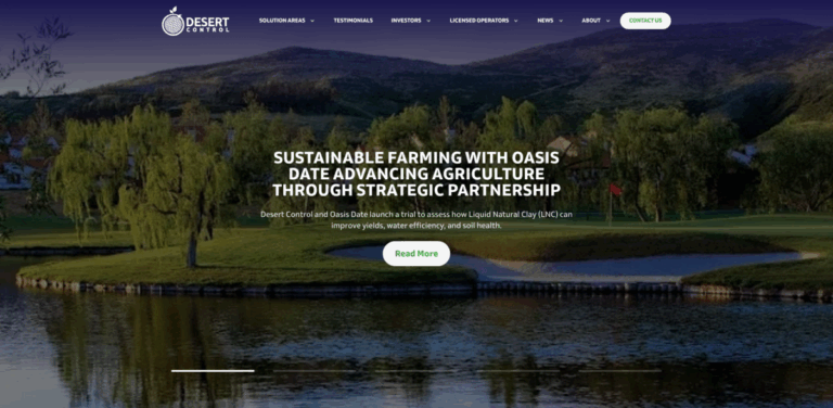 Desert Control: Transforming Sandy Soils into Fertile Land