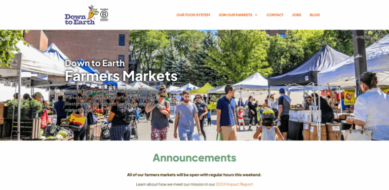 Down to Earth Farmers Markets: Connecting Communities with Fresh Local Food