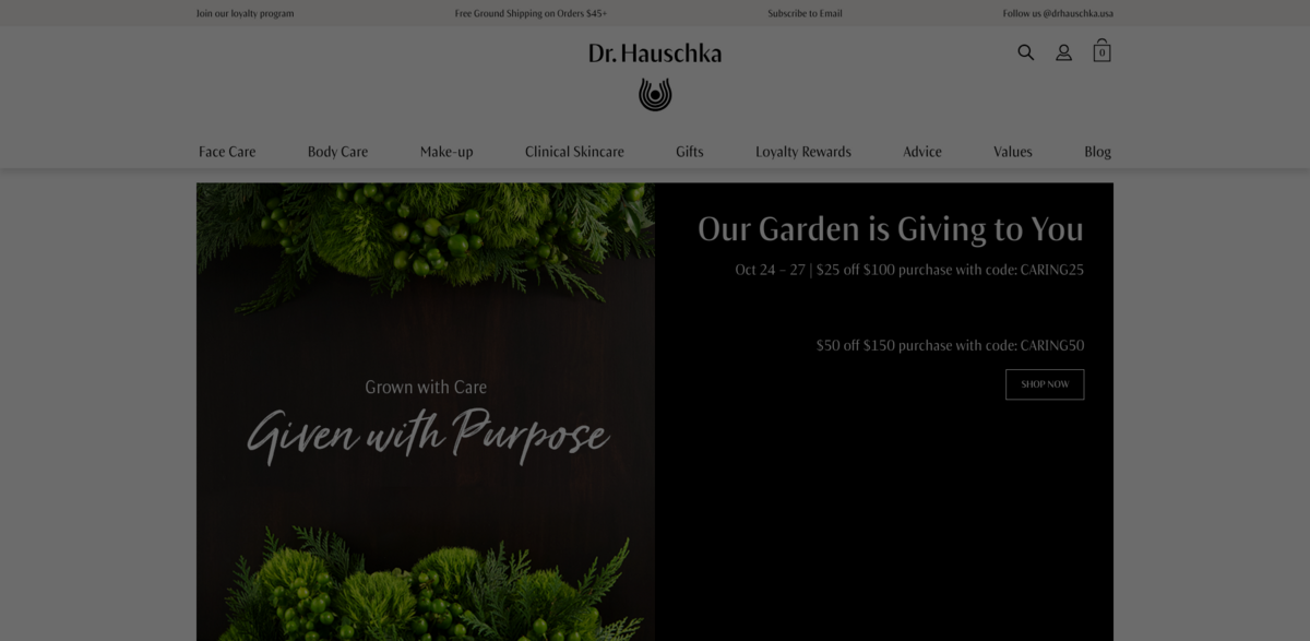 Dr. Hauschka natural skincare