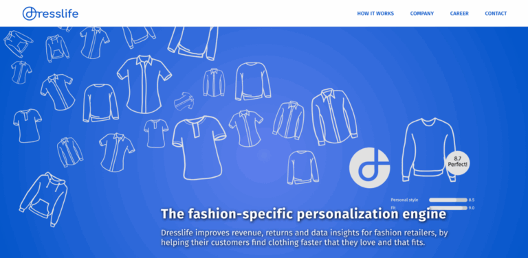 Dresslife: A Fashion Personalization Engine for Retailers