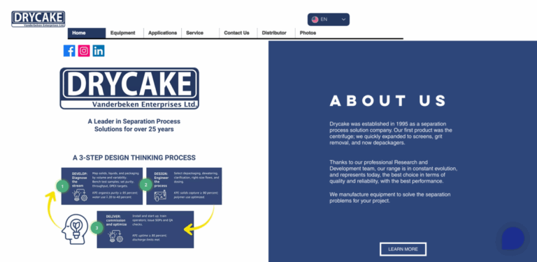 Drycake: Expert Solutions in Separation Process Technologies