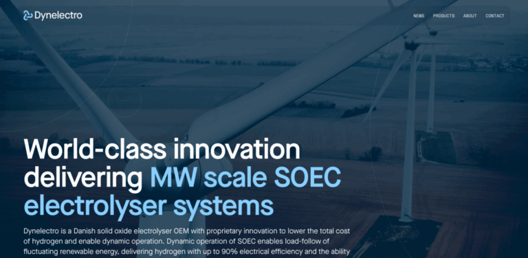Dynelectro: Innovating Solid Oxide Electrolyser Technology for Clean Hydrogen Production
