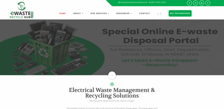 E-Waste Recycle Hub: Sustainable Solutions for Electronic Waste Management