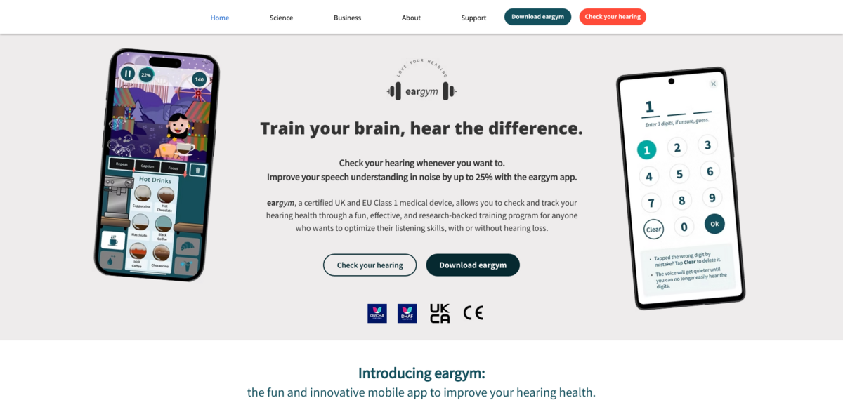 eargym hearing health app