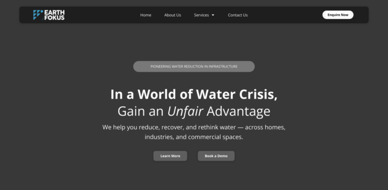 EarthFokus: Transforming Water Management for a Sustainable Future