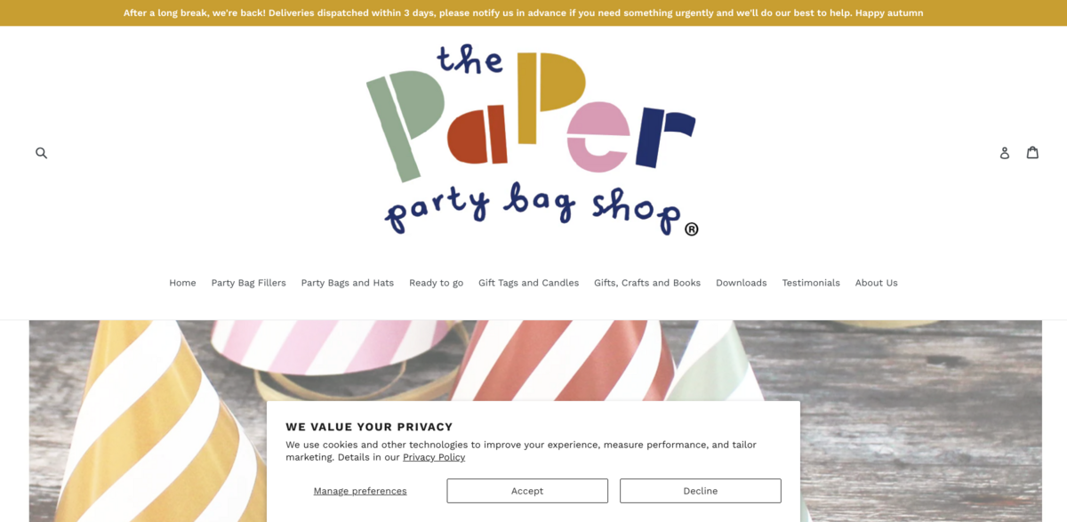 eco-friendly party bags