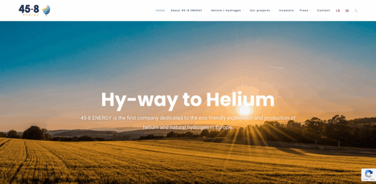 45-8 ENERGY: Eco-Responsible Helium and Natural Hydrogen Production in Europe