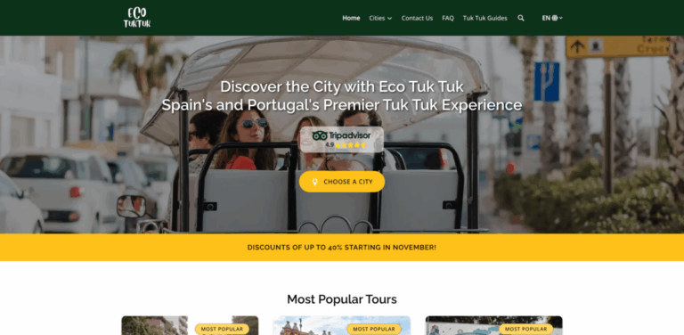 Eco Tuk Tuk: Explore Cities Sustainably with Electric Tuk Tuk Tours