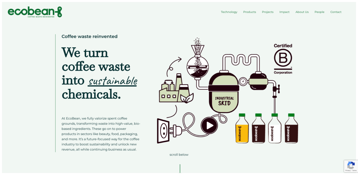 EcoBean coffee waste valorization