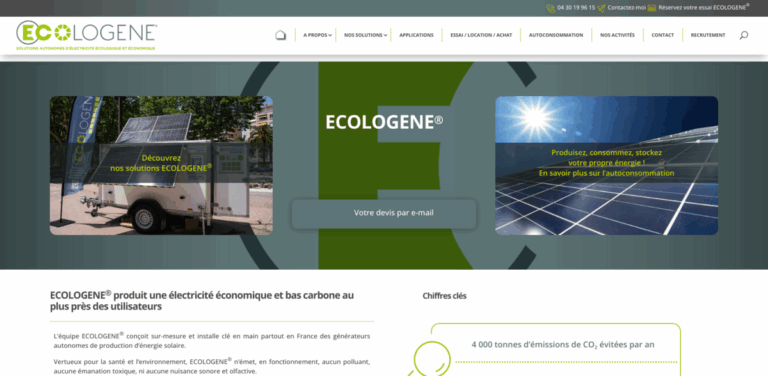 ECOLOGENE®: Autonomous Solar Generators for Diverse Applications