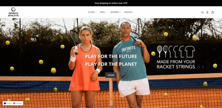 EcoTennis: Sustainable Tennis Apparel from Recycled Racket Strings