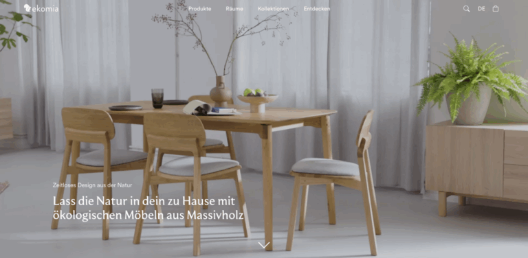 Ekomia: Sustainable Solid Wood Furniture for Modern Living