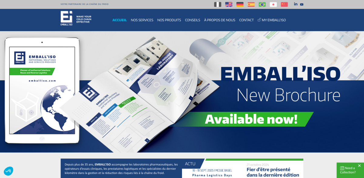 EMBALL’ISO: Expert Solutions for Cold Chain Management in Pharmaceuticals